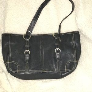 Coach Chelsea Pebbled Black Leather tote